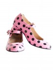 Spanische Schuhe rosa schwarz