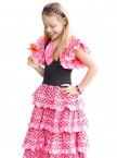 Flamenco Kleid rosa schwarz