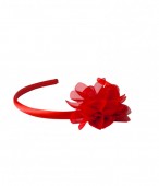 Haarreifen mit roten Blume
