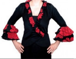 Spanischer Bolero mit roten Rosen