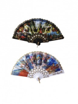 Flamencofächer mit Spitze kleines modell