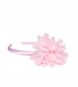 Haarreifen mit leicht rosa Blume