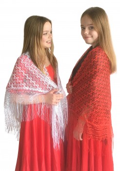 Spanischer Manton/Tuch mit spitze