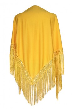 Spanischer Manton/Tuch, dunkel gelb