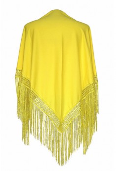 Spanischer Manton/Tuch, gelb