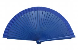 Flamenco Fächer Königs blau holz