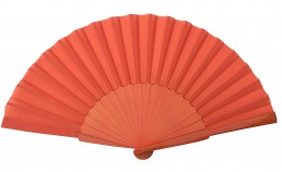 Flamencofächer orange XL holz