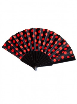 Flamenco Fächer schwarz rot