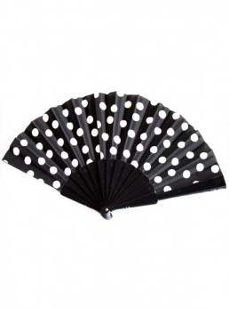 Flamencofächer schwarz weiß