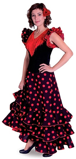 SpanischeFlamencoKleider.de | Spanish Flamenco Kleid Damen Deluxe ...