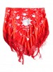 Spaanse manton/omslagdoek, rood/wit