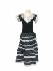 jurk zwart wit nw