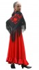rok rood meisje manton
