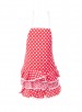 Flamenco schort rood/wit