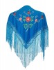 manton blauw div kleur bloem kind