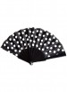 Spaanse flamenco waaier zwart/wit