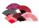 Spaanse flamenco waaier zwart/wit 2